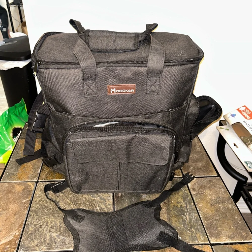 Modoker Black Backpack Travel Bag